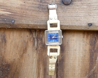 VTG 1970 Buler Swiss Mod Depose Watch Transparent Lucite  display picture 1
