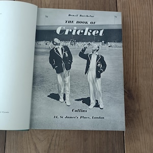 Vintage book of cricket 1952  | vintage hardcover | classic cricket history | england cricket team | collectible sports memorabilia