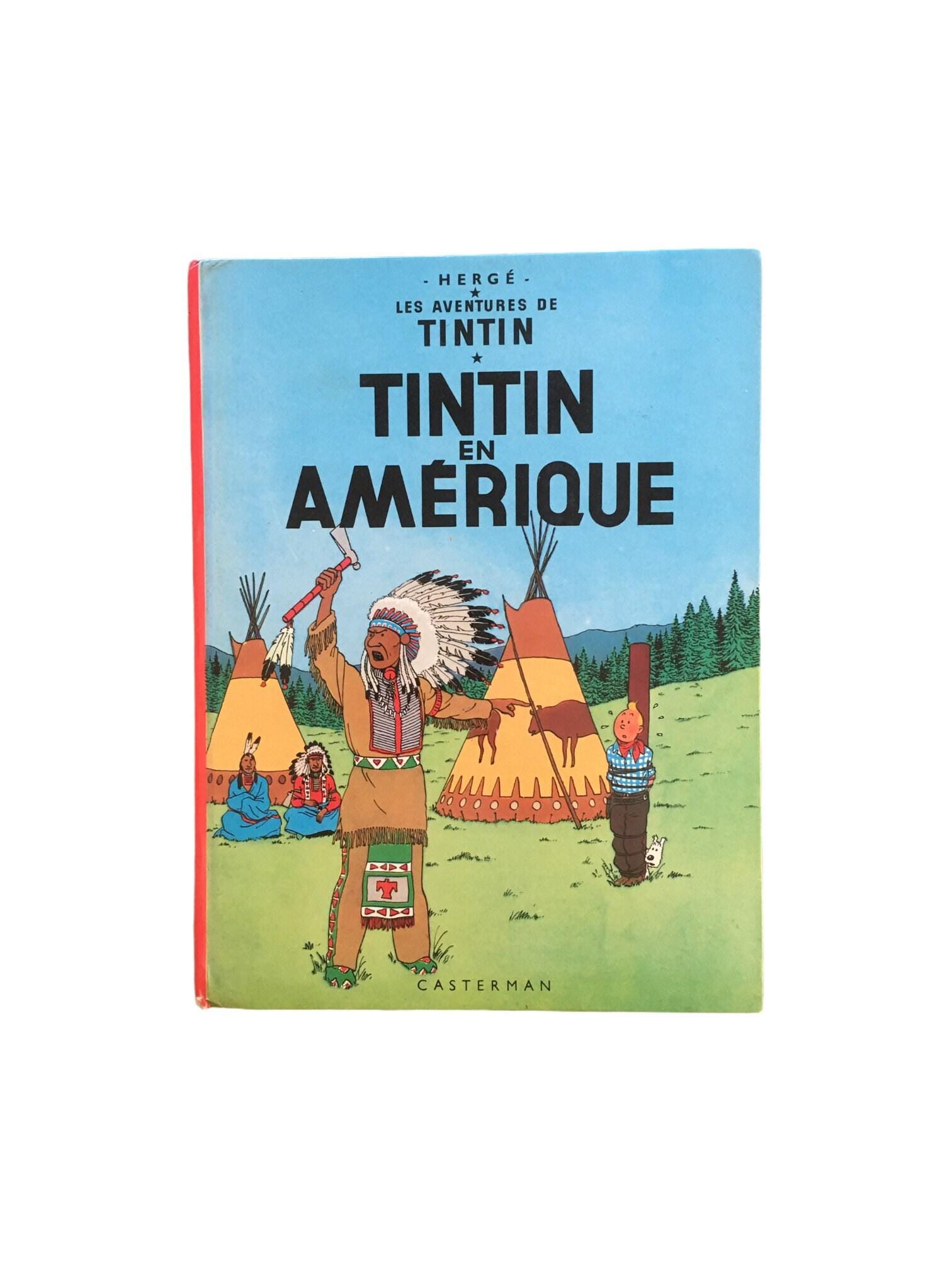 Vintage Tintin in America Comic Book: 1984 Casterman Edition - Etsy