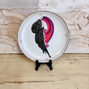 Beauty and the Beast Collector Plate | House of Erté HC2620 | Hand-Painted Limited Edition | Fine Porcelain Decorative Art Plate