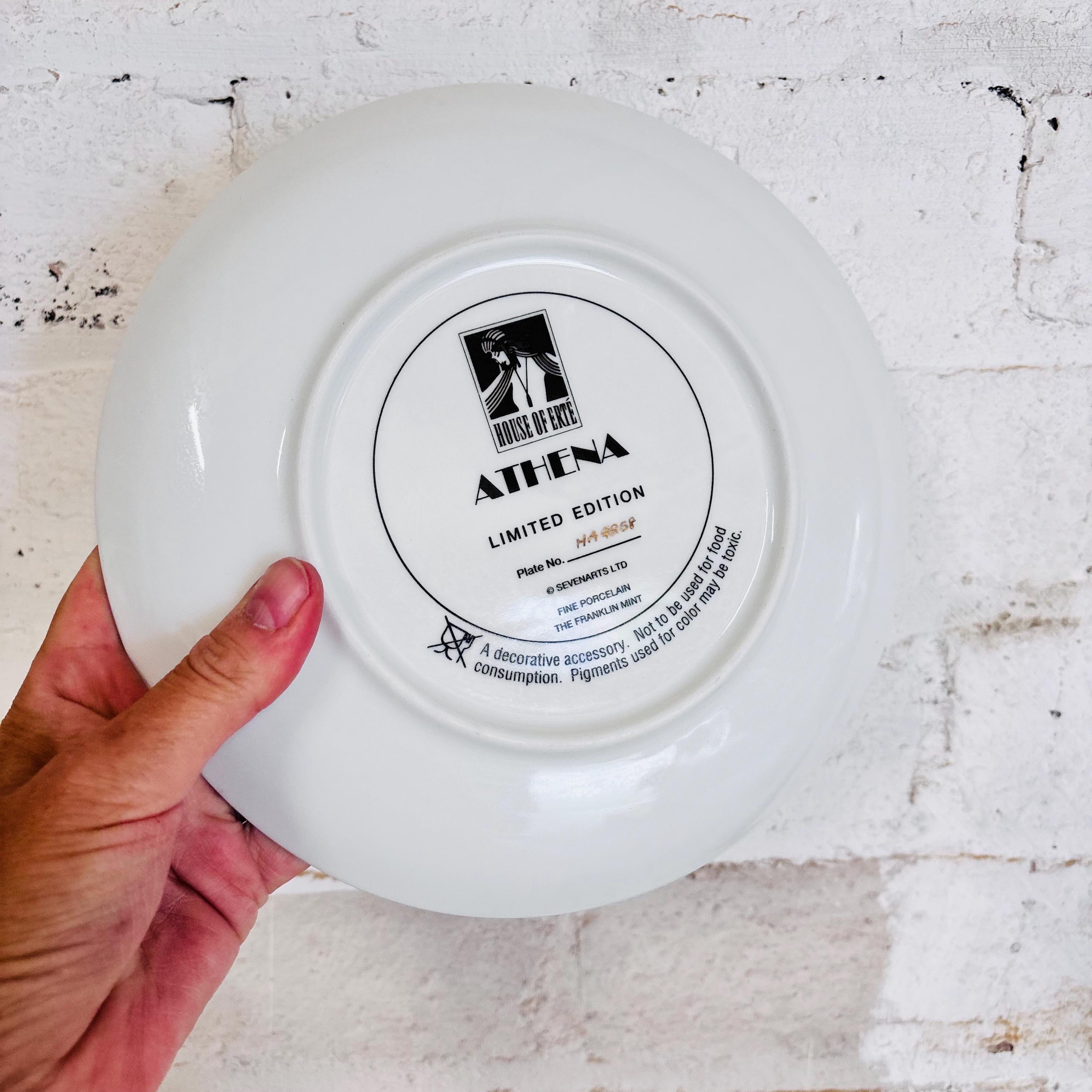 Erte Athena Art Deco Plate Greek Goddess Limited Edition - Etsy