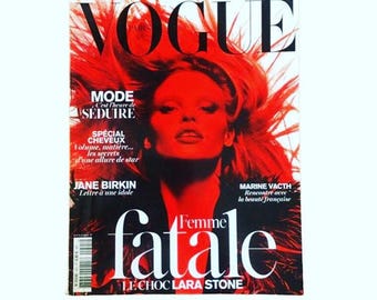 Vogue Paris March 2014: Lara Stone Cover, Mert & Marcus, French Fashion