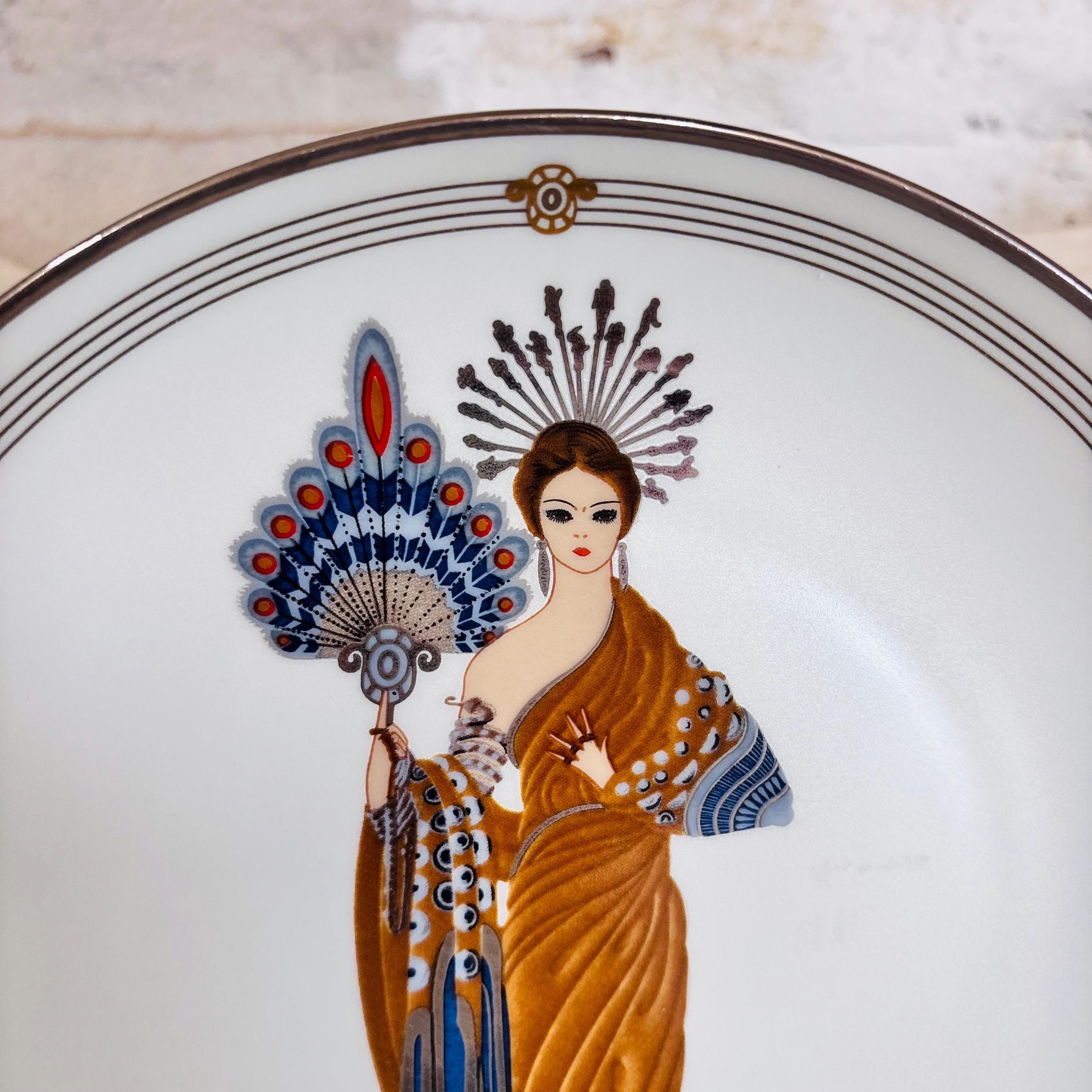 Erte Athena Art Deco Plate Greek Goddess Limited Edition - Etsy