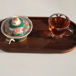 Artisan-crafted Wooden Tray, customized for Tea Time, Coffee Time, Kitchen, Store, and jewelry use.