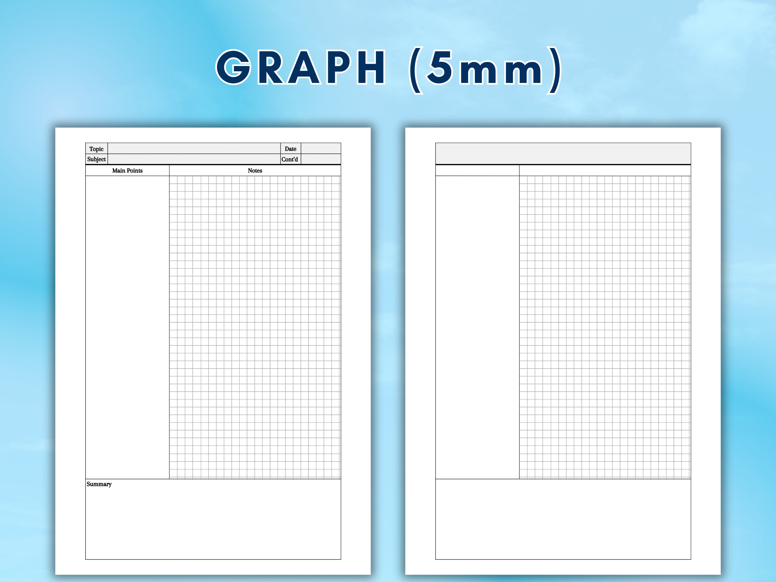 Note Cornell Dot Template Printable