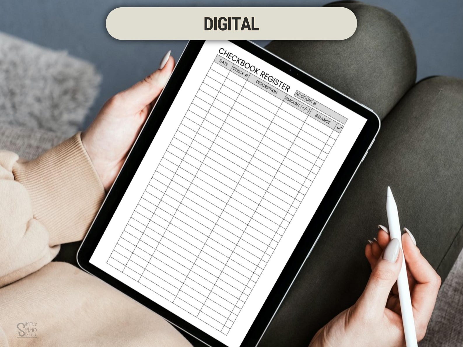 Checkbook Tracking Printable Checkbook Register: Transaction Tracker, Small Business ...
