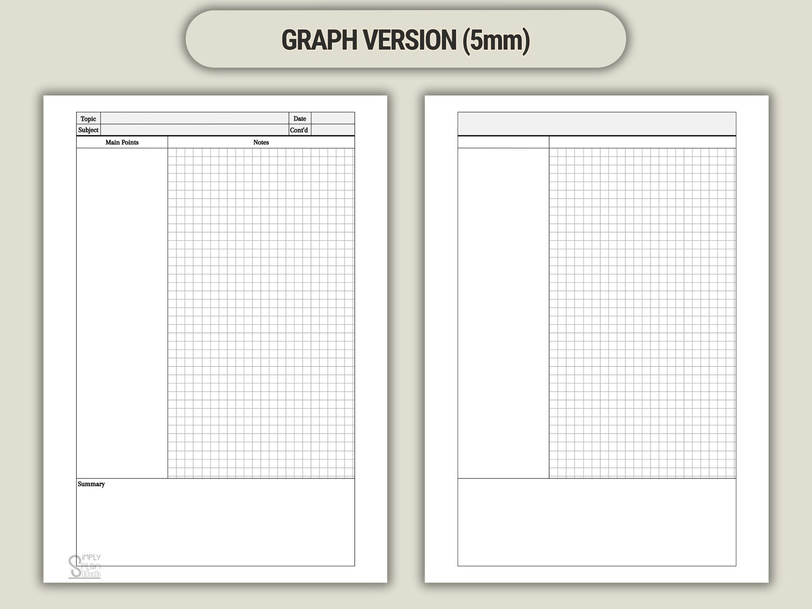 Printable Cornell Notes Template: Graph, Ruled, Dotted, Blank (PDF, PNG ...