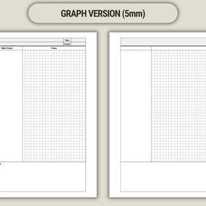 Printable Cornell Notes Template: Graph, Ruled, Dotted, Blank (PDF, PNG ...