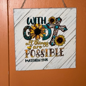 Christelijk bord zonnebloemluipaard | Woondecoraties Faith