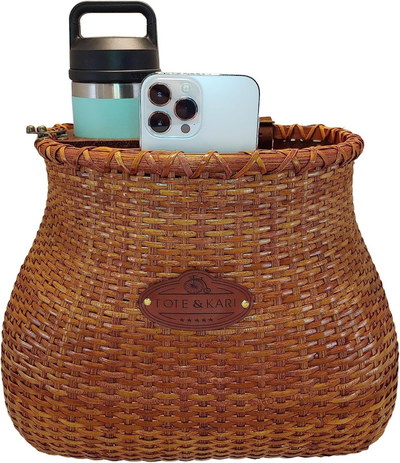 Bike Basket Front Adult Women Beach Cruiser Bicycle Scooter Cup Holder