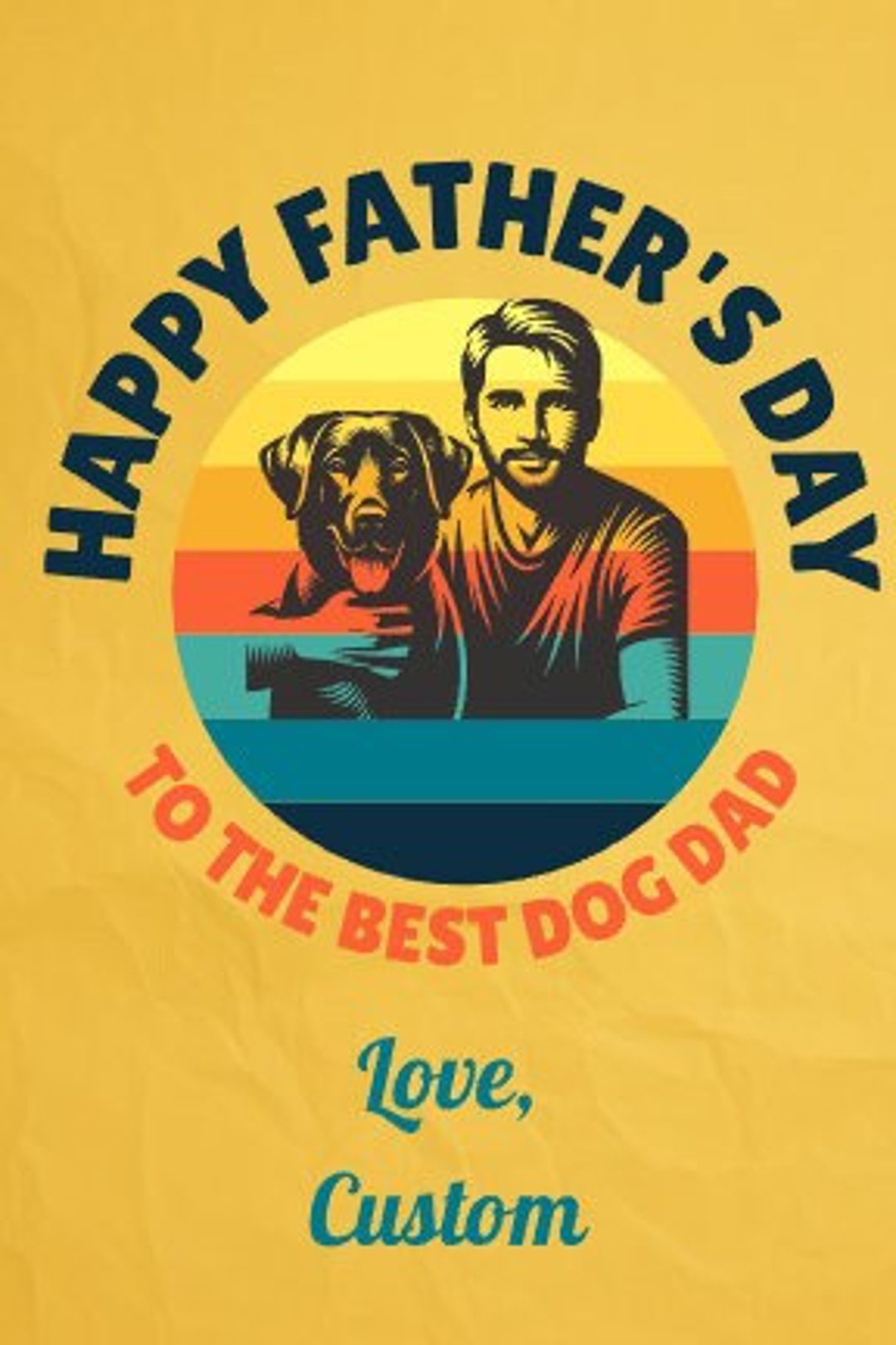 Father's Day Card,dog Dad Card, Gift for Dogdad,printable Dad,digital ...