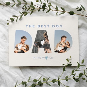 Dog Dad Gift,Printable Present for Dads,Father's Day Certificate,Custom Father's Day Card,Digital Download,Personalized Greeting Card
