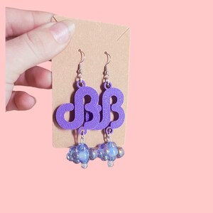 DB inspired Purple Cloud earrings/hoops!