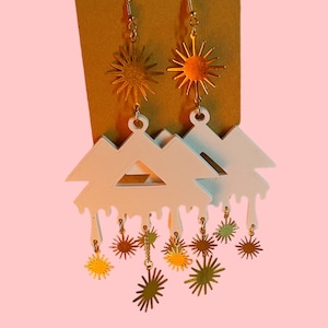 Wakaan inspired sparkle charm earrings