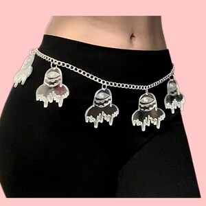 ベルト RONRON GLEAM DROP WAIST CHAIN BELT 5BKK040 6/30 순차배송] GLEAM DROP WAIST CHAIN BELT - RONRON 론론