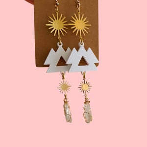 Wakaan inspired sparkle crystal dangle earrings