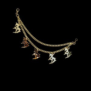 Customizable silver or gold belt loop chains tape b zeds dead Illenium pretty lights wakaan tipper Subtronics Wooli slander of the trees