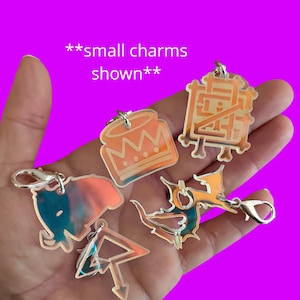 Customizable iridescent acrylic hat charms or clip on charms griz tipper zeds dead inzo Subtronics Illenium tape b Wakaan daily bread