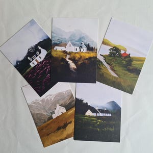 5 cartes postales de luxe Paysage d'Écosse | Cadeau écossais | Cartes postales écossaises | Art du paysage | Cadeau de voyage