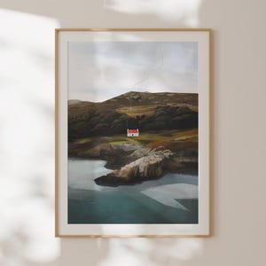 Scottish Bothy Print, &#39;Croft Cottage&#39; Giclee Print, Scottish Gift, Giclee Print, Landscape Art, Travel Gift