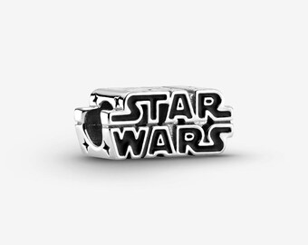 Star Wars Silver 3D Logo Charm S925 Sterling Silver Mother’s Day/Birthday Gift /Christmas Gift
