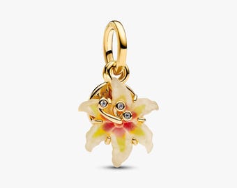 Disney Tangled Sundrop Flower Glow in the Dark Charm,S925 Sterling Silver Mother’s Day/Birthday Gift /Christmas Gift
