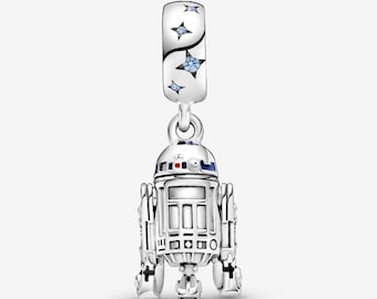 Star Wars R2-D2 Dangle Charm S925 Sterling Silver Mother’s Day/Birthday Gift /Christmas Gift