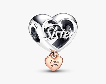 Love you Sister Charm S925 Sterling Silver Mother’s Day/Birthday Gift /Christmas Gift