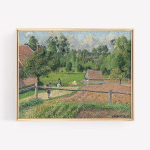 French Country Cottage | Cottagecore Decor | Camille Pissarro | Fine Art Giclee Print | 8x10 | 11x14 | 16x20