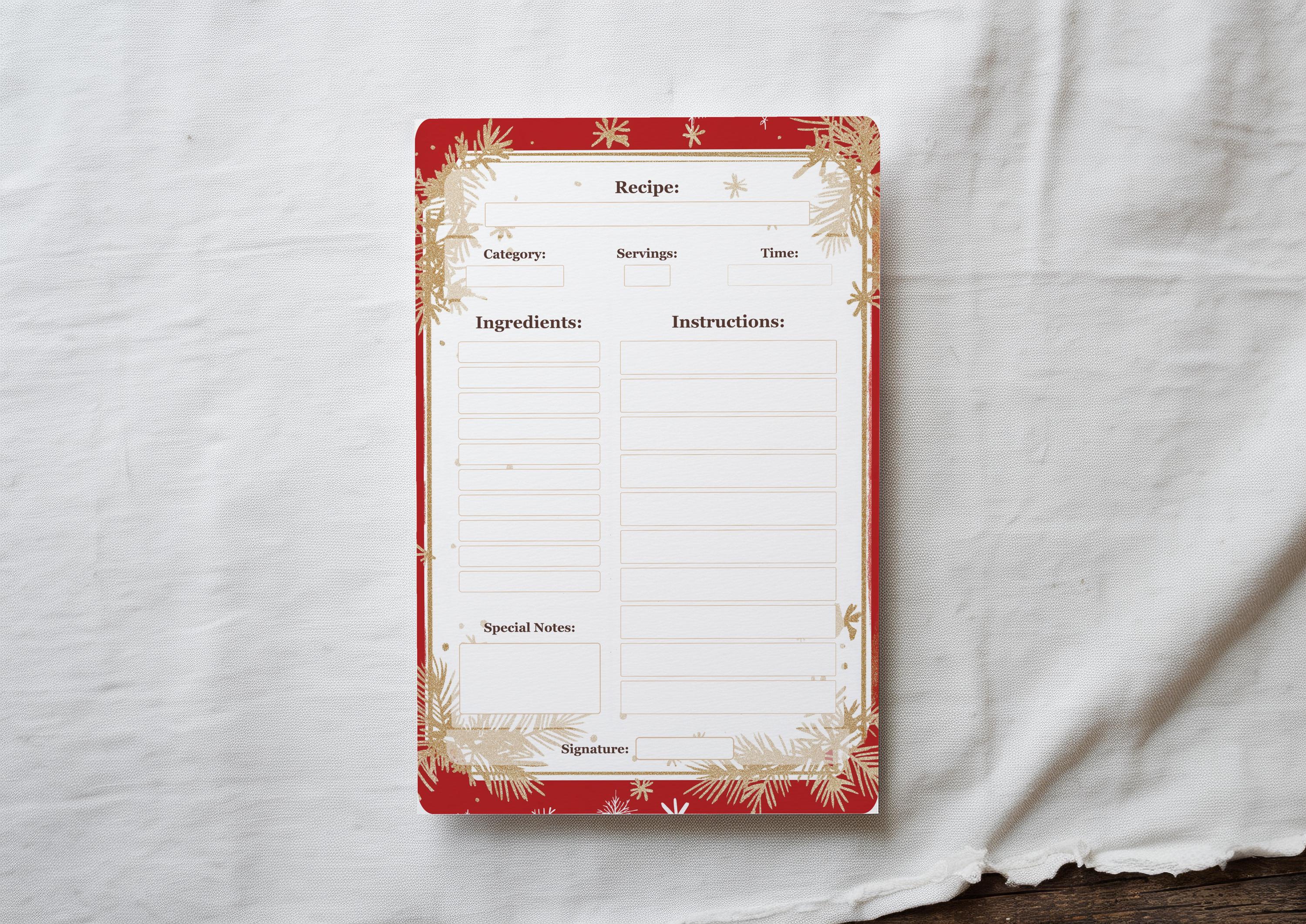 Seasonal Collection recipe card
