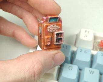 Nuka Cola Machine Fallout Hand painted Artisan Keycap \ for Mechanical Keyboards With Cherry MX switches \ Elder Scrolls Skyrim