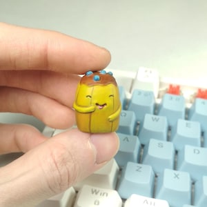 Banana Guard-toetskap Adventure Time handgeschilderde ambachtelijke toetskap \ voor mechanische toetsenborden met Cherry MX-schakelaars