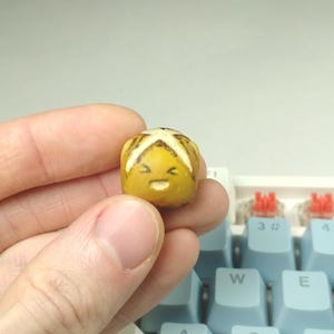 Cute bread Keycap figure Handpainted Artisan Keycap \ for Mechanical Keyboards With Cherry MX switches