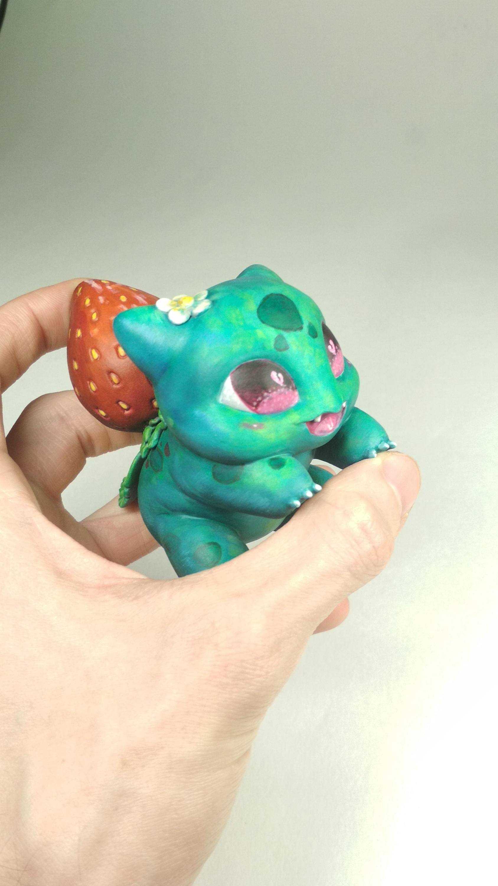 Cute Bulbasaur Figure\ Hand Painted Figure Sculpture - Etsy