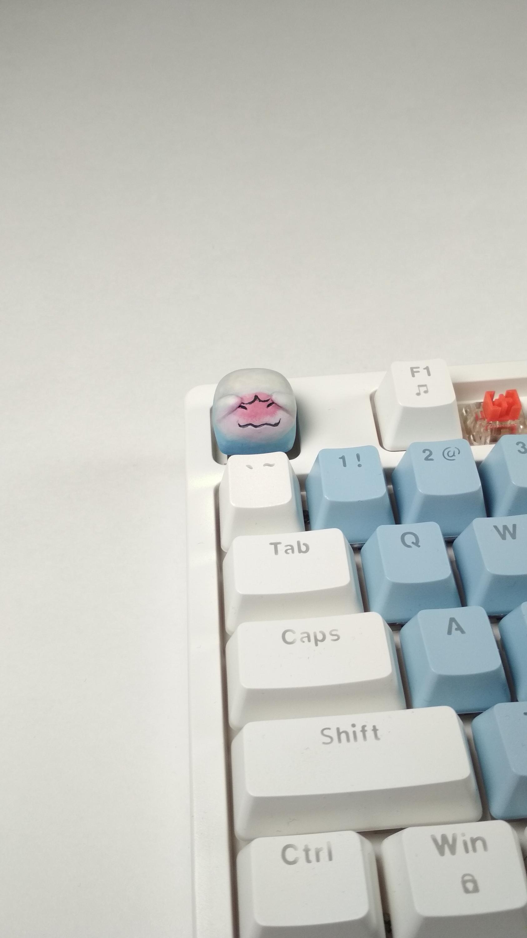 Shy Boo Handpainted Artisan Keycap \ for Mechanical Keyboards With ...