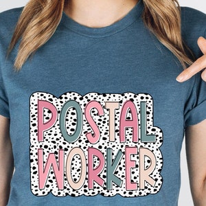 Postal Worker T-Shirt: Cotton Blend Delivery Service Tee