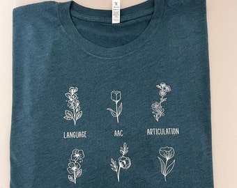Floral Birth Month Shirt: Plant Lover Gift