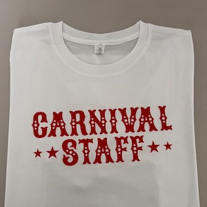 Carnival Staff Tshirt, Matching Birthday Family Shirt, Carnival Birthday Shirt, Carnival Shirt, Gift for family, Birthday Staff Shirt