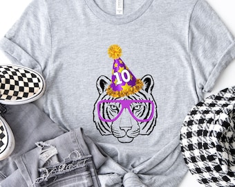 Tiger Birthday Shirt: Custom Animal Party Tee