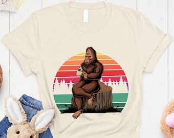 Funny Bigfoot Camping Shirt: Sasquatch Cryptozoology Tee