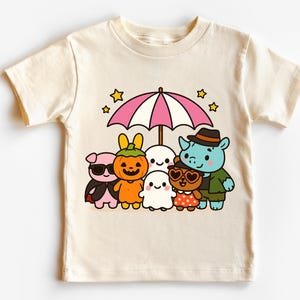 Funny Halloween Kids Shirt: Ghost, Pumpkin, Animal Costume