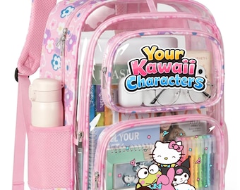 Custom Clear School Backpack, Funny Back To School Gifts, Transparent Backpack, PVC School Bag