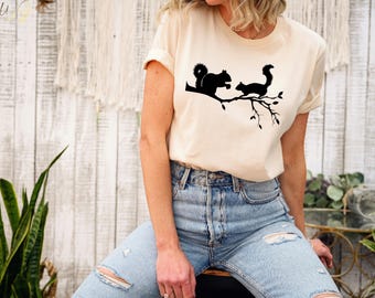 Squirrel Shirt, Squirrel Lover Gift, Squirrel Whisperer Shirt, Animal Lover Shirt, Animal Shirt, Squirrel TShirt, Cute Birthday Gift