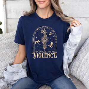 Violet Sorrengail T Shirt Fourth Wing Bookish Apparel Fantasy Dragon Top Gift for Book Lovers Gift for Readers