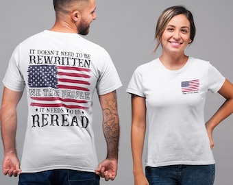 We The People Shirt, Patriotic Shirts, Independence Day Shirt, American Flag Shirt, American Constitution 1776, America Tee