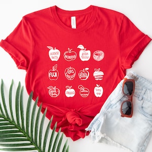 Apple Shirt, Apple Lover Shirt, Summer Fruit Shirt, Cottagecore Clothing, Y2k Shirt, Food Shirt
