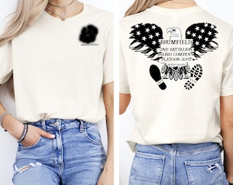 Military Graduation T-Shirt, Custom Army Bootcamp Tee, Personalized Family Support Shirt, Proud Soldier Graduation Day Gift