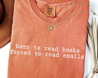 Comfort Colors Book Lover T-Shirt: Funny Reading Tee, Bibliophile Gift