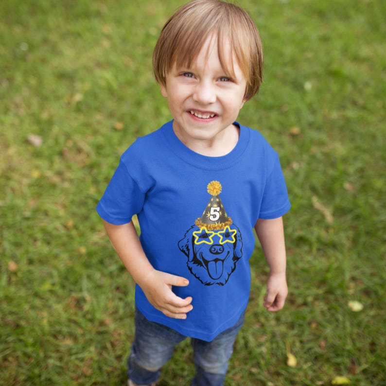 Custom Animal Birthday Shirt, Dog Lover Birthday Shirt, Custom Toddler Youth Shirt, Funny Dog Shirt, Cute Animal Gift True Royal
