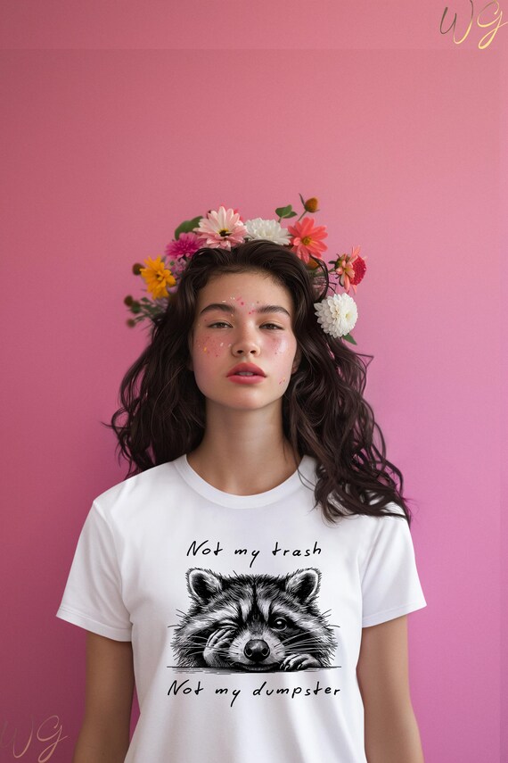 Funny Raccoon Graphic Tee: Sarcastic Mental Health Shirt